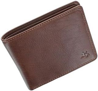 Visconti Tuscany Collection Francesca Leather Wallet with RFID Protection TSC46 Black (Tan)