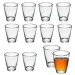 ASOENTIWOX Shot Glasses Set of 12, Shot Glass 30ml, Heavy Base Little Shot Glasses for Tequila, Cocktail, Vodka and Liquours