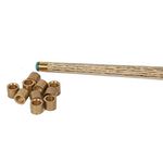 Laxmi Ganesh Billiard Brass Billiards Snooker or Pool Cue Tip Ferrules