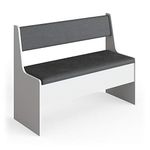 Vicco Dining room corner bench Roman, White/Anthracite, 106 x 42 cm