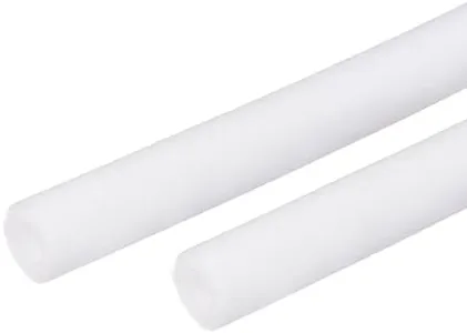 MECCANIXITY Foam Tube Pipe Insulation Freeze Protective Sleeve Protection Cover Sponge 0.4" ID 0.8" OD White for Pipe Insulation Wraps, Pack of 2