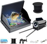 Portable Fish Finder Camera, Underwater fishing Camera with 4.3 inch IPS Monitor 6 LED IR Infrared Lights and 30M Cable for Ice, River and Boat Fishing