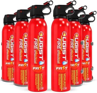 Ougist 6 Pcs Fire Extinguisher with Mount - 4 in-1 Fire Extinguishers for The House, Portable Car Fire Extinguisher, Water-Based Fire Extinguishers(620ml)