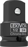 LEXIVON 1/2-Inch Impact Socket Adapter, 1/2" Female x 3/4" Male Increaser | Chrome-Molybdenum Alloy Steel = Fully Impact Rated (LX-401)