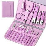 Manicure Set Start Makers Manicure Pedicure Kit Nail Clippers 16 in 1 Professional Stainless Steel Cuticle trimmer Grooming Kit for Men Women with Storage Travel Case