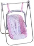 JC Toys - for Keeps Playtime | 2 in 1 Baby Doll Swing and Portable Carrier | for Dolls up to 18" | Ages 3+ | Pink