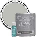 Rust-Oleum Grey Washable Matt Floor Tile Paint - Flint 2.5L