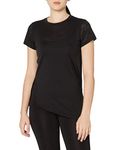 Puma Women's Solid Regular Fit T-Shirt (51950902_Black XS)