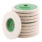 Polishing Pad,Felt Buffing Wheel Pads Disc for 4 Inch Angle Grinder,Wool Polishing Wheel (Size 4 inch,Multicolour) Pack of - 10