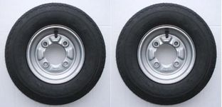 A pair of 400 4.00 4.80 x 8 inch trailer wheels & tyres with 4 ply tyre & 115mm PCD. Fits trailers Daxara 107, ERDE 122 & Maypole MP6812 Pt no LMX1598 PLEASE DO NOT BUY UNTIL YOU HAVE CHECKED YOUR PCD