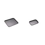 MasterClass Baking Tray, Non-Stick Oven Tray for Baking and Roasting, Carbon Steel, 24 x 18cm, Grey & KCMCHB53 Single Portion Baking Tray with PFOA Non Stick, 16.5 x 10 cm, Grey