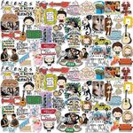 Friends Vinyl Large Deluxe Stickers Variety Pack - Laptop, Water Bottle, Scrapbooking, Tablet, Skateboard, Indoor/Outdoor - Set of 100