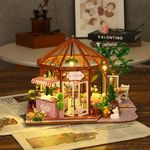 CUTEROOM DIY Miniature Dollhouse Kit with Furniture,Wooden Doll House & Music Box,1:24 Scale DIY House Kit,Best Gifted(ES013)