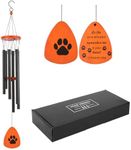 CIVJET Wind Chimes for Outside, 25.5" Tuned Chime Dog Memorial Gifts for Loss of Dog, Loss of Dog Sympathy Gift, Dog Passing Away Gifts, Bereavement Gift, Pet Remembrance Gift in Memory of Dog Cat