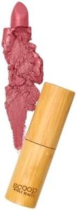 Scoop Whole Beauty Natural Lipstick, Long Wearing, Rich & Vibrant Colour, Vegan Cruelty Free, 5g (Rose)