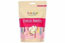 FunCakes Deco Melts White - Dip, Drip, Drizzle and Decorate Melt in The Microwave and Pour in Every Shape Make Candy, Drip Cakes, Lollipops and Decorate Cakes, Cookies and Cupcakes AZO Free 250 g