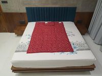 Ayush International Bio Magnetic Mattress Topper/Pad & with 1 Pillow Pad Magnetic Therapy Biomagnetic Mattress (Maroon,3X6)