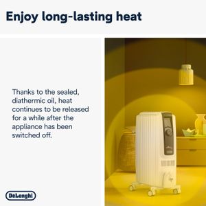 DeLonghi Dragon 4 Pro Oil-Filled Radiator Heater – Portable Electric