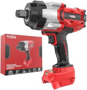 Cordless Impact Wrench 3/4" Compatible with Milwaukee 18V Battery, 1850Ft-lbs(2500N.m) High Torque Impact Gun Heavy Duty, Brushless Electric Power Impact Driver with 4 Speed Modes & LED Work Light