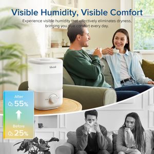 LEVOIT Cool Mist Humidifier for Bedroom – Quiet Air Moisturizer
