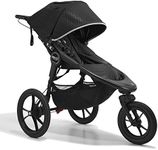 Baby Jogger Summit X3 All-Terrain Jogging Pushchair | Foldable 3-Wheel Exercise Stroller | Midnight Black