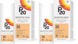 RIEMANN P20 SPF30 Sensitive Sun Cream 200ml, High Level UVA Protection for up to 10 Hours, Allergy Certification, Water Resistant, Durable & Long Lasting, Sweat Resistant (Pack of 2)