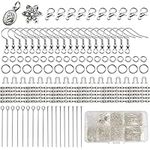 TOAOB 784Pcs Beginner Jewellery Making Kits Silver Plated Jewelry Findings Kit Jewelry Beading Making and Repair Kit