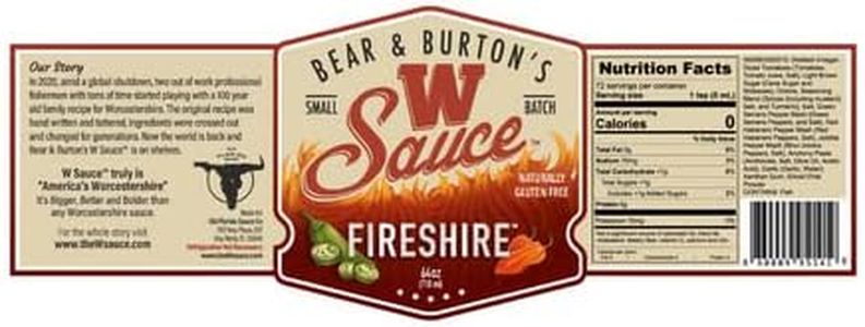 Bear & Burton's W Sauce, 64oz Jug (Fireshire)