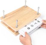 Book Press, Wooden Book Press Bookbinding, Portable Binding Press for Bookbinding, Binding Supplies for DIY Bookbinding Easy Assemble(11.6 x 7.9 Inch)