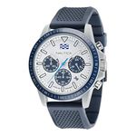 Nautica Men's NAPNOF3S1 One Blue Wheat PU Fiber Strap Watch, Blue, Modern