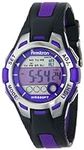 Armitron Sport Women's 45/7030PUR Purple Accented Black Resin Strap Digital Chronograph Watch
