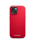 DailyObjects Enamel Bumper MagSafe Case for iPhone 15 Compatible with Mag-Safe Wireless Charging | Red Hybrid Magnetic Back Cover