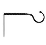 Achla Designs B-25 Jumbo, 14-inch Wrought Iron Wall Bracket Hook, Small, Black