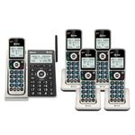 AT&T 5-Handset DECT 6.0 Cordless Home Phone with Unsurpassed Range, Bluetooth, Answering System, Smart Call Blocker, 2" Backlit Screen, Lighted Keypad with Big Buttons, Caller ID & Call Logs, BL3107-5
