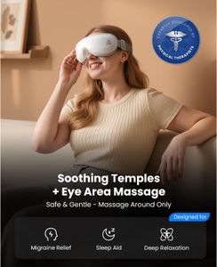 Bob and Brad EyeOasis 3 Eye Massager – Heat & Vibration Therapy
