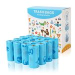 Yeysynana Baby Disposable Diaper Sacks Bags Nappy Sacks Waste Bin Bags Biodegradable Disposal Bags Easy-Tie Ideal for Nappies Rubbish Incontinence Pants and Pads (16 Rolls/ 240PCS)