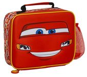 Disney Cars Lunch Bag Lightning McQueen Boys School Lunch Box Nursery Cooler Bag with Side Bottle Holder