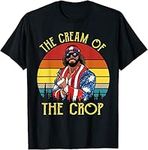 DAKAJA Macho-The Cream of The Crop, Wrestling Funny Retro Vintage T-Shirt (Black,XL)