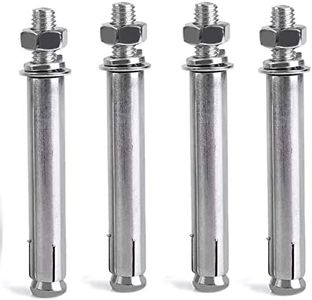 M10 x 80 mm External Hex Expansion Bolts Screws Sleeve Anchors, 304 Stainless Steel, 4Pcs