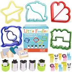 GET FRESH Sandwich Cutters for Kids – [20-pcs] Set with 5 Sandwich Shapes/Cookie Cutters/Bread Cutters – Comes with 5 Vegetable Cutters and Bonus 10 Bento Decorations