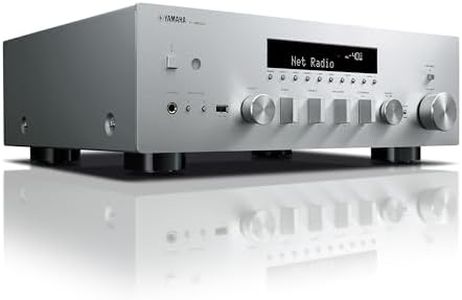 Yamaha R-N600A Network Receiver, Supports High Resolution Sound Sources, Wide FM/AM Tuner, Wi-Fi, Bluetooth Transmitting and Receiving, Silver