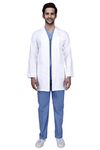 UNIFORM CRAFT Men's Polyester and Cotton Twill Doctor Coat (DCM01-XXL, White, XX-Large)