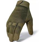 OLAHRAGA Nylon Breathable Tactical Outdoor Sports Full Finger Gloves For Riding Climbing Hiking Cycling (Green)