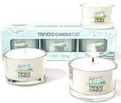 TRINIDa Candles Gifts for Women, 17 Variants Scented Candles, Fresh Linen Scented Candles Gift Set, 3 White Filled Votives (Sweet Home Collection)