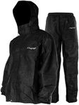 FROGG TOGGS Men's Standard Classic All-Sport Waterproof Breathable Rain Suit, Black/Black, XX-Large