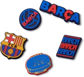 Crocs Jibbitz FC Shoe Charms, Barcelona FC, 5 Pack