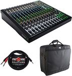 Mackie ProFX16v3 16-Channel Sound Reinforcement Mixer with Built-In FX, Gator Cases G-MIXERBAG-2118 Mixer Bag & Stereo Cable 10' Bundle