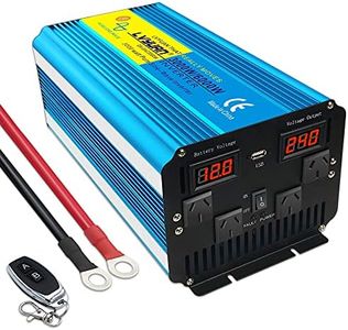 Cantonape 3000W/6000W(Peak) Pure Sine Wave Power Inverter DC 12V to 240V AC with Remote Controller LCD Display for Car Boat RV Solar Power