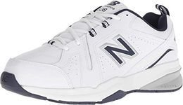 New Balance Men's 608v5 Cross Trainer, White/Navy, 6 UK
