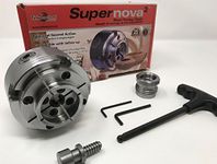 TEKNATOOL Supernova 2 Chuck W/2" Jaws & Woodworm Screw (SUPERNOVA2) W/1" X 8TPI Insert